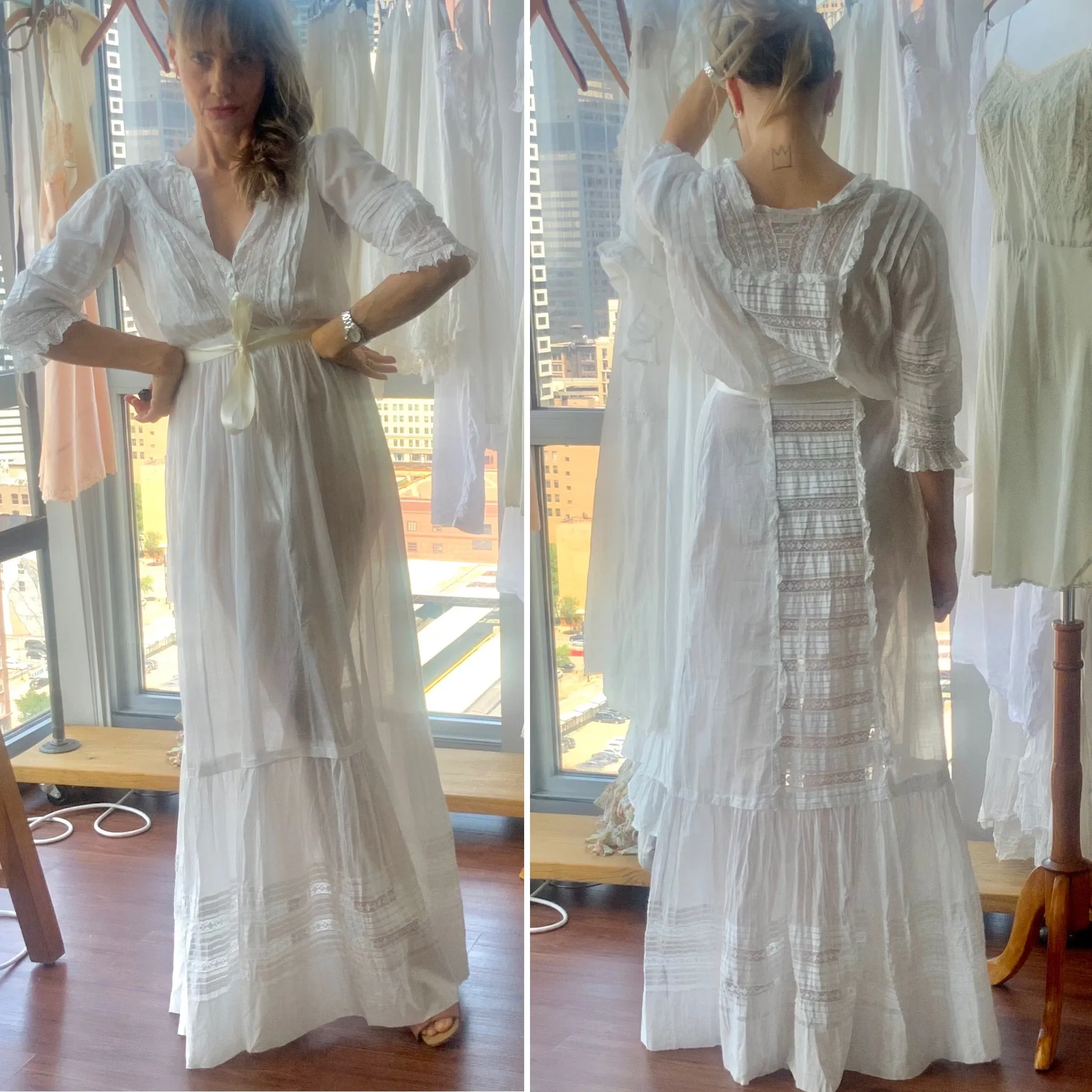 Edwardian Lawn Dress - 1919 - Bridal