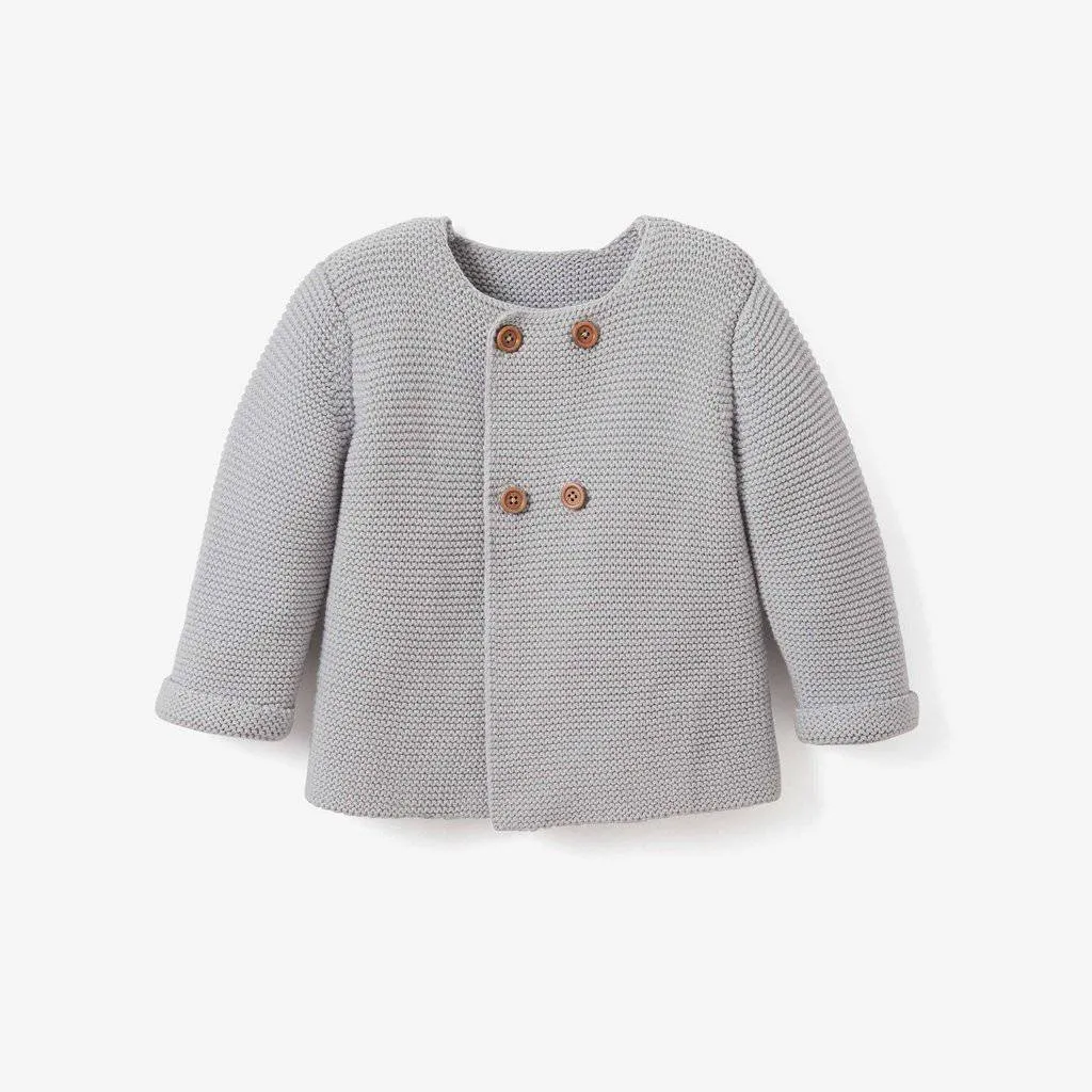 Elegant Baby Cardigan & Knit Pants Set