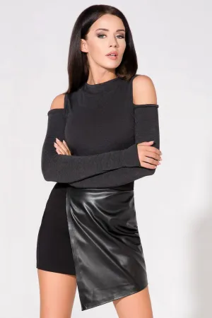 Elegant Off-Shoulder Knit Blouse