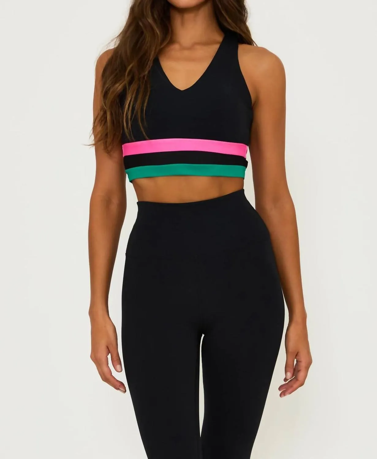 Elora Top In Forest Lagoon Colorblock