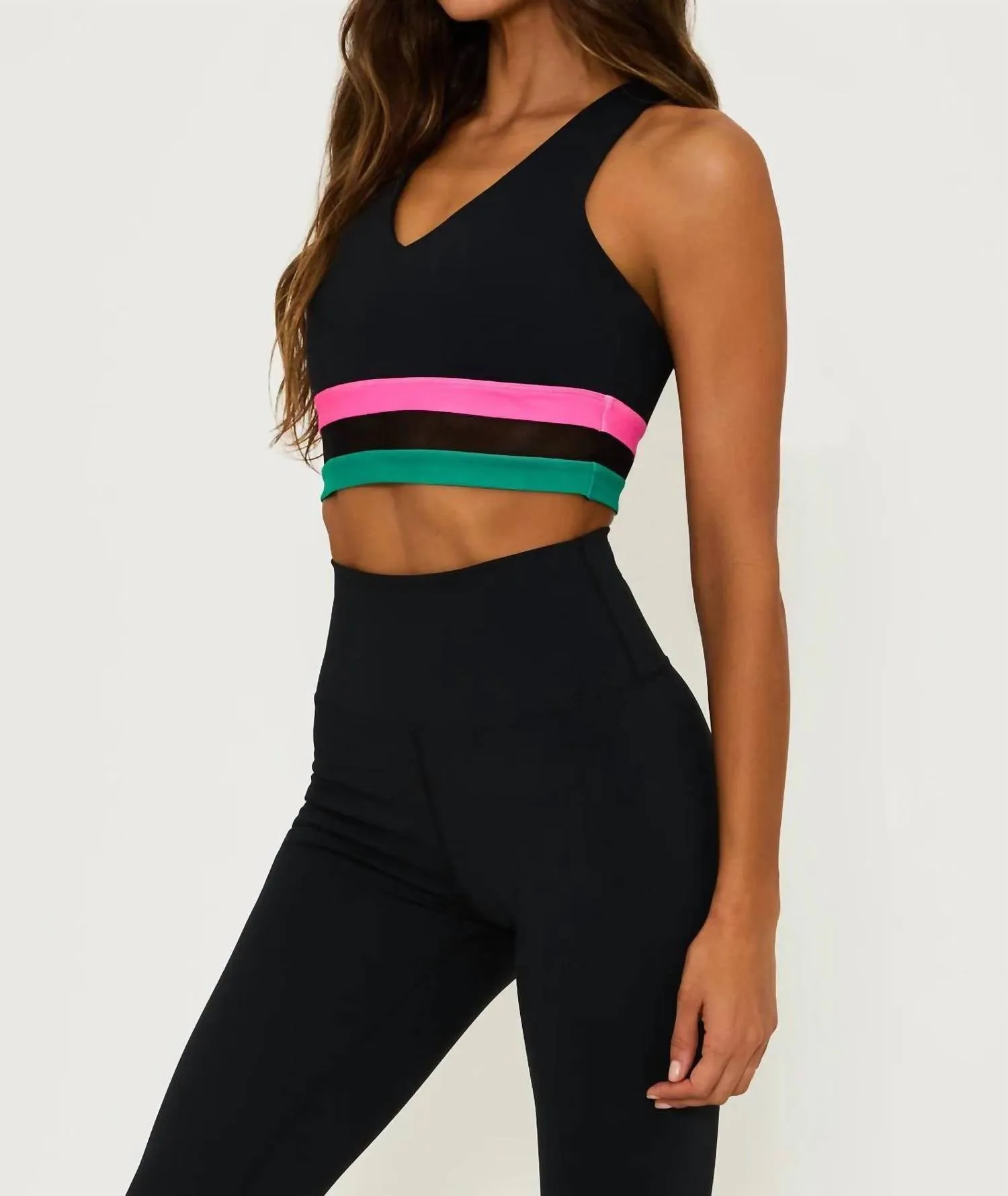Elora Top In Forest Lagoon Colorblock