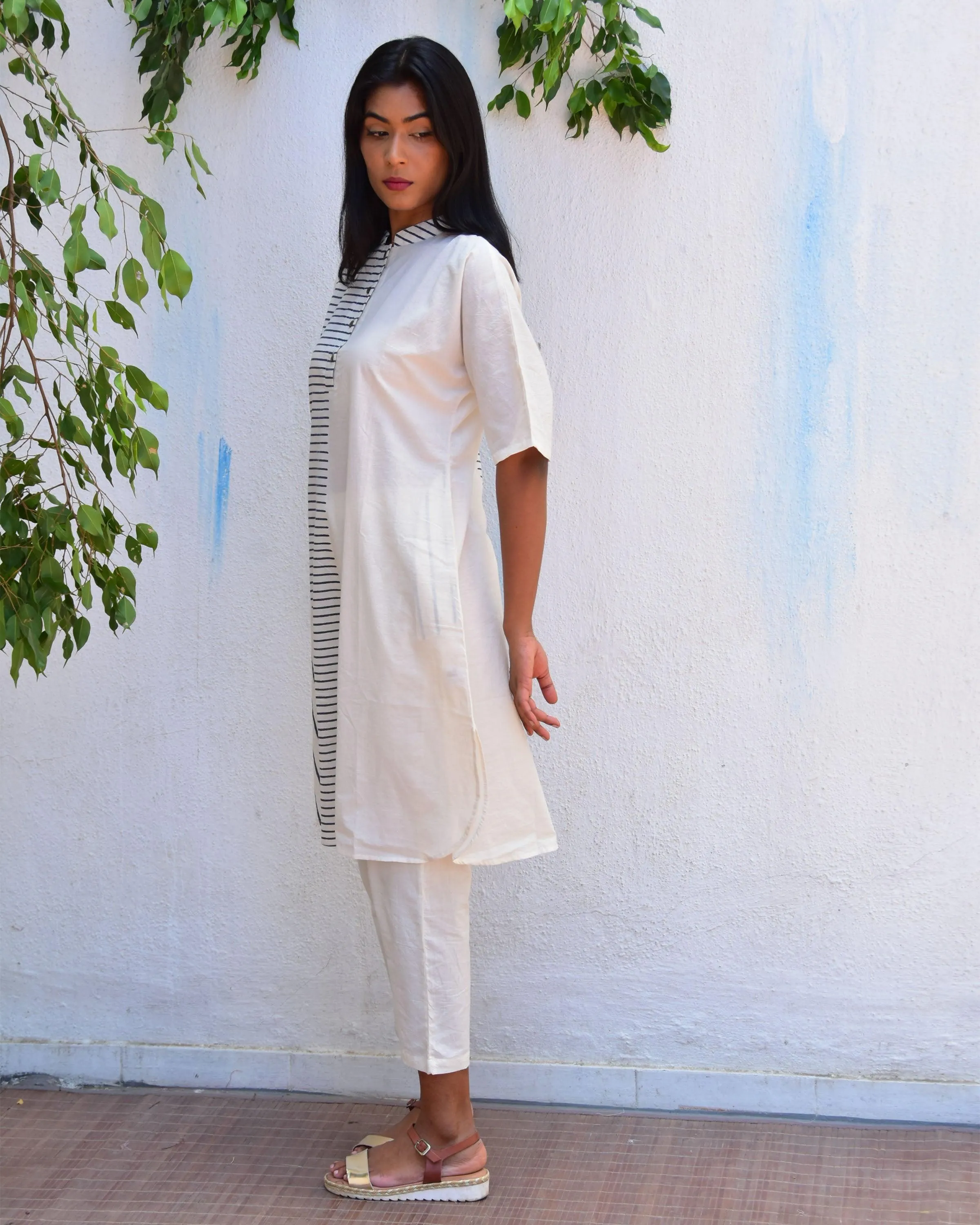 Enchanted Handblockprinted Cotton Kurta Set - Vnmn