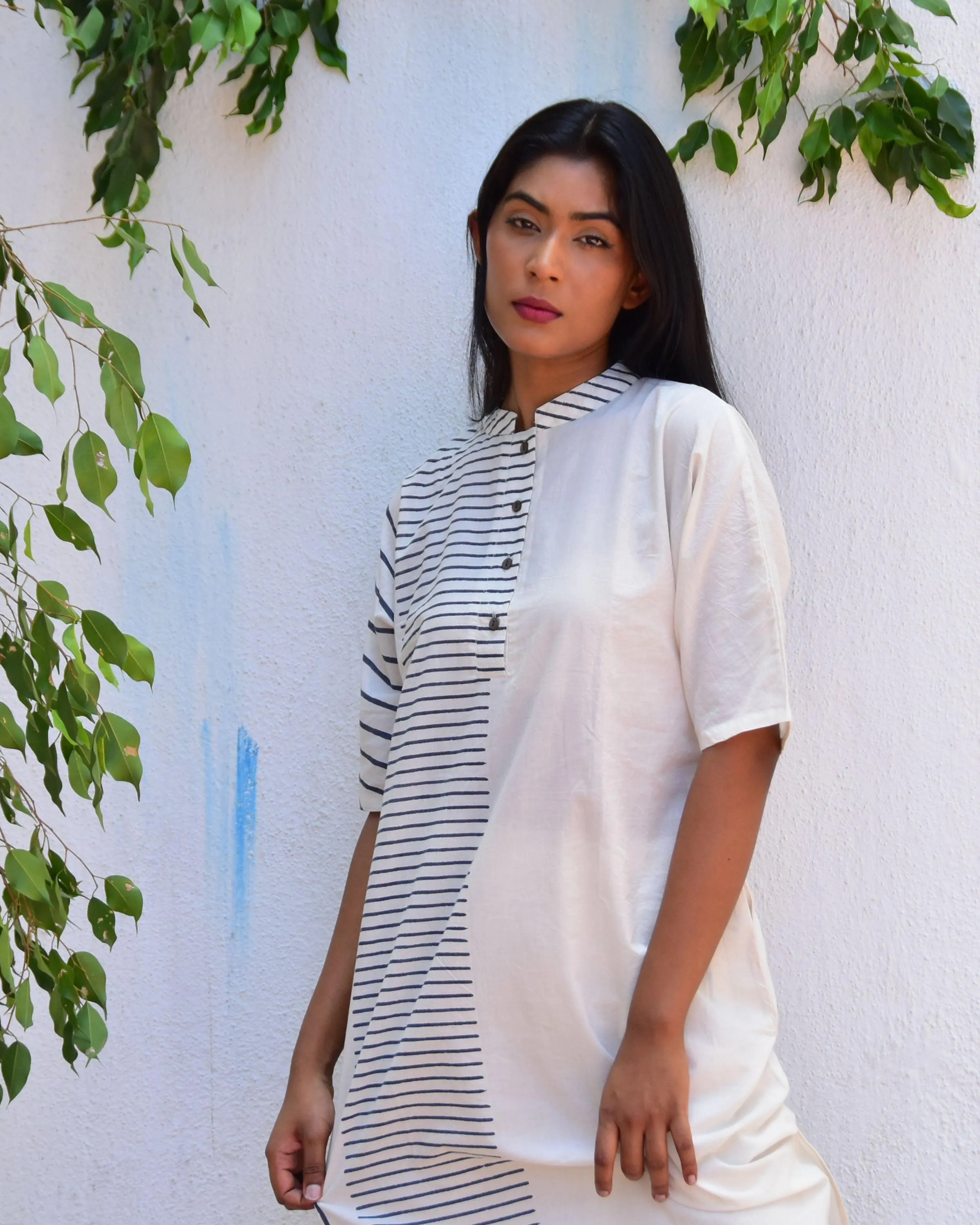 Enchanted Handblockprinted Cotton Kurta Set - Vnmn