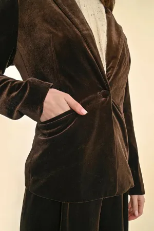 England Couture Velvet Blazer