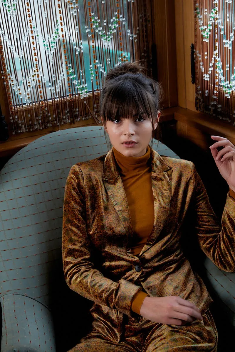 England Couture Velvet Blazer