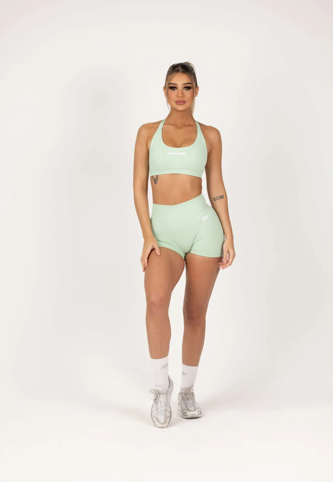 Essential Sports Crop - Matcha Green