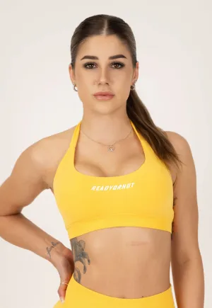 Essential Sports Crop - Yellow
