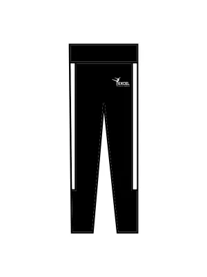 EXCEL DANCE COMPANY - TRACKSUIT BOTTOMS B/W