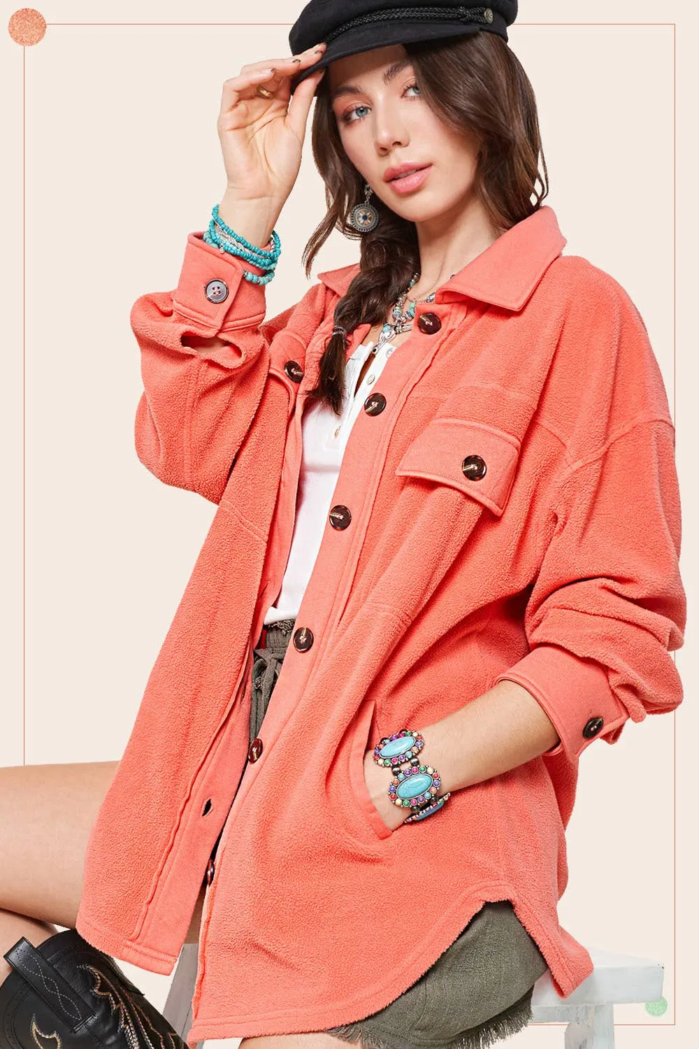 Farrah Fleece Shacket
