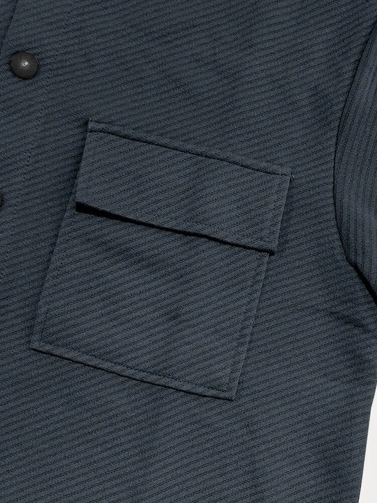 Fashionable Textured Button Shirt for Men