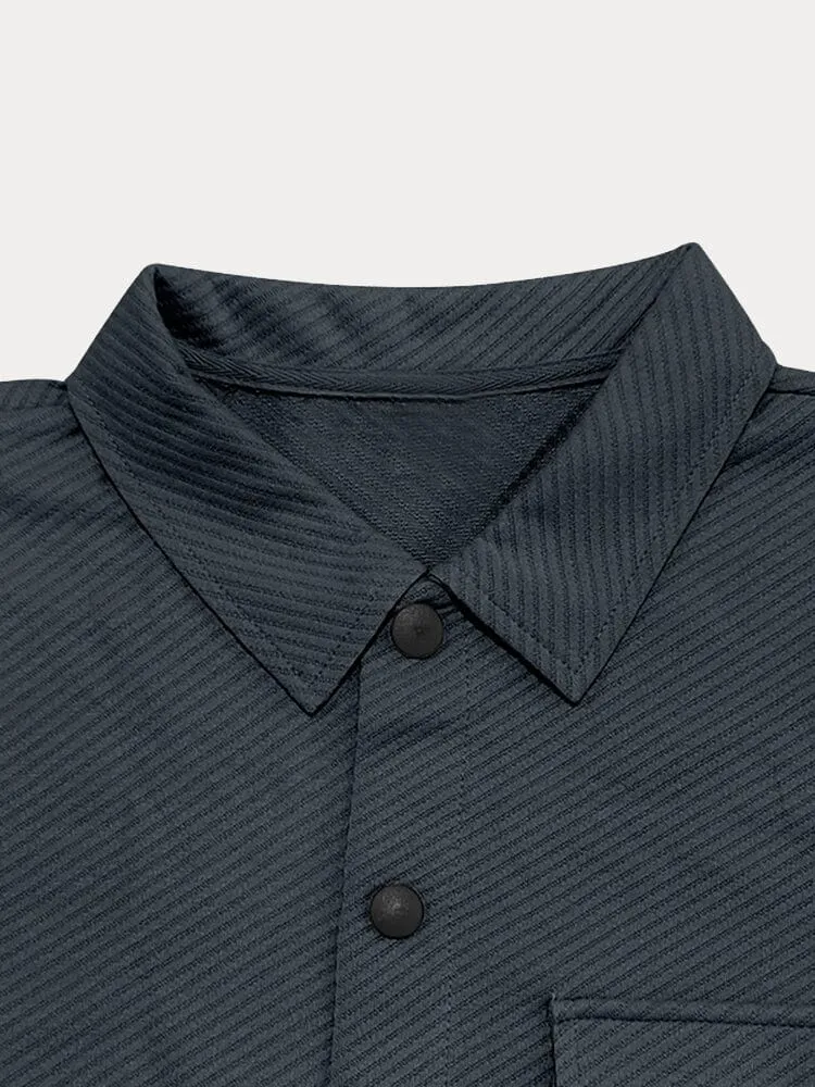Fashionable Textured Button Shirt for Men