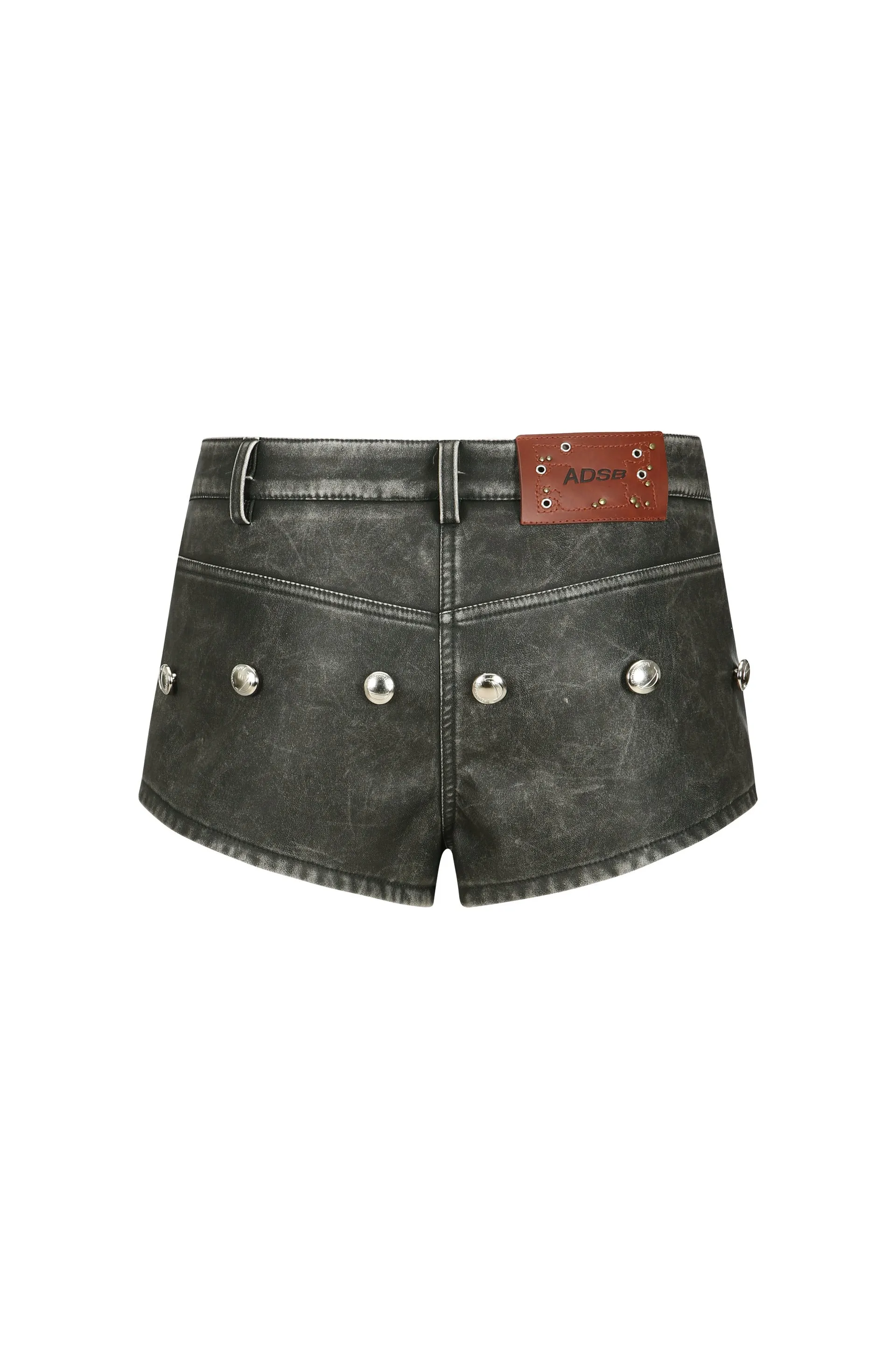 Faux-Leather Skort
