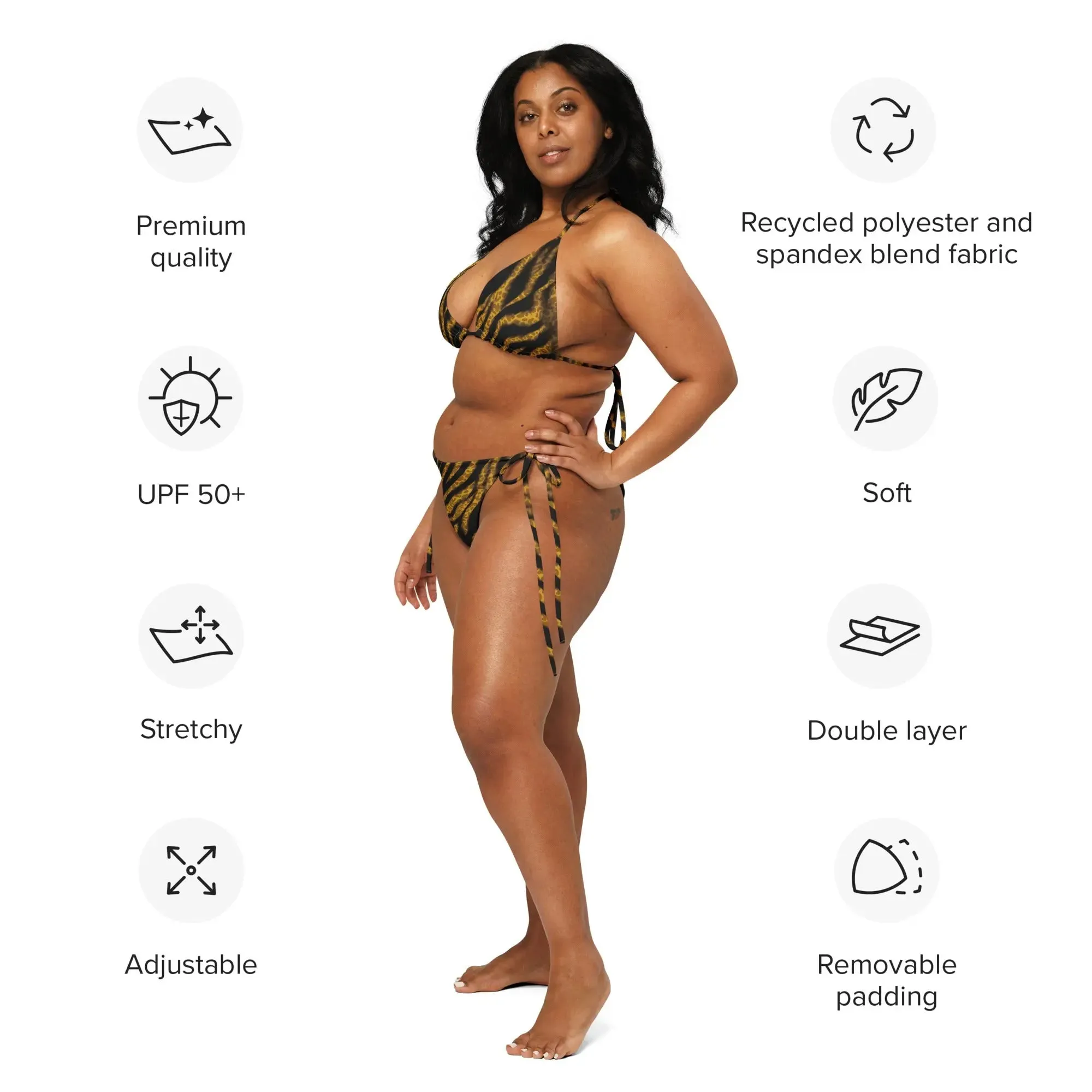 Fierce & Flawless Tiger - Cheetah Bikini Set