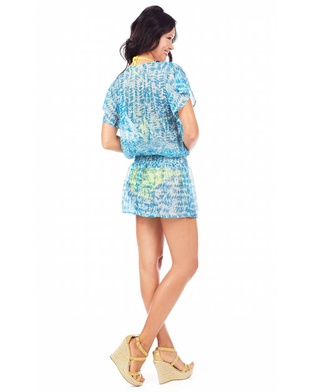 Final Sale Beaded Beach Tunic Cover Up Dress