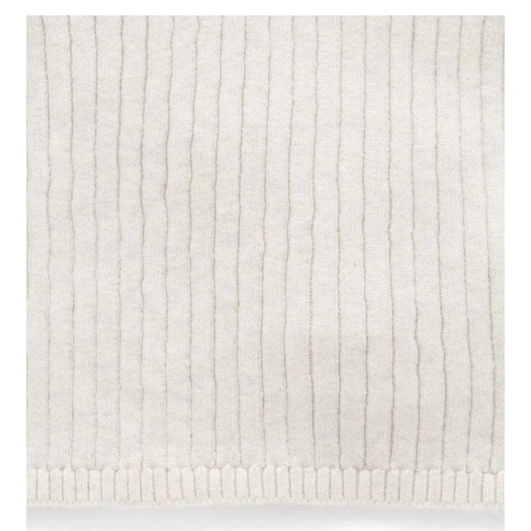Fine Rib Jumper - Cloud Melange