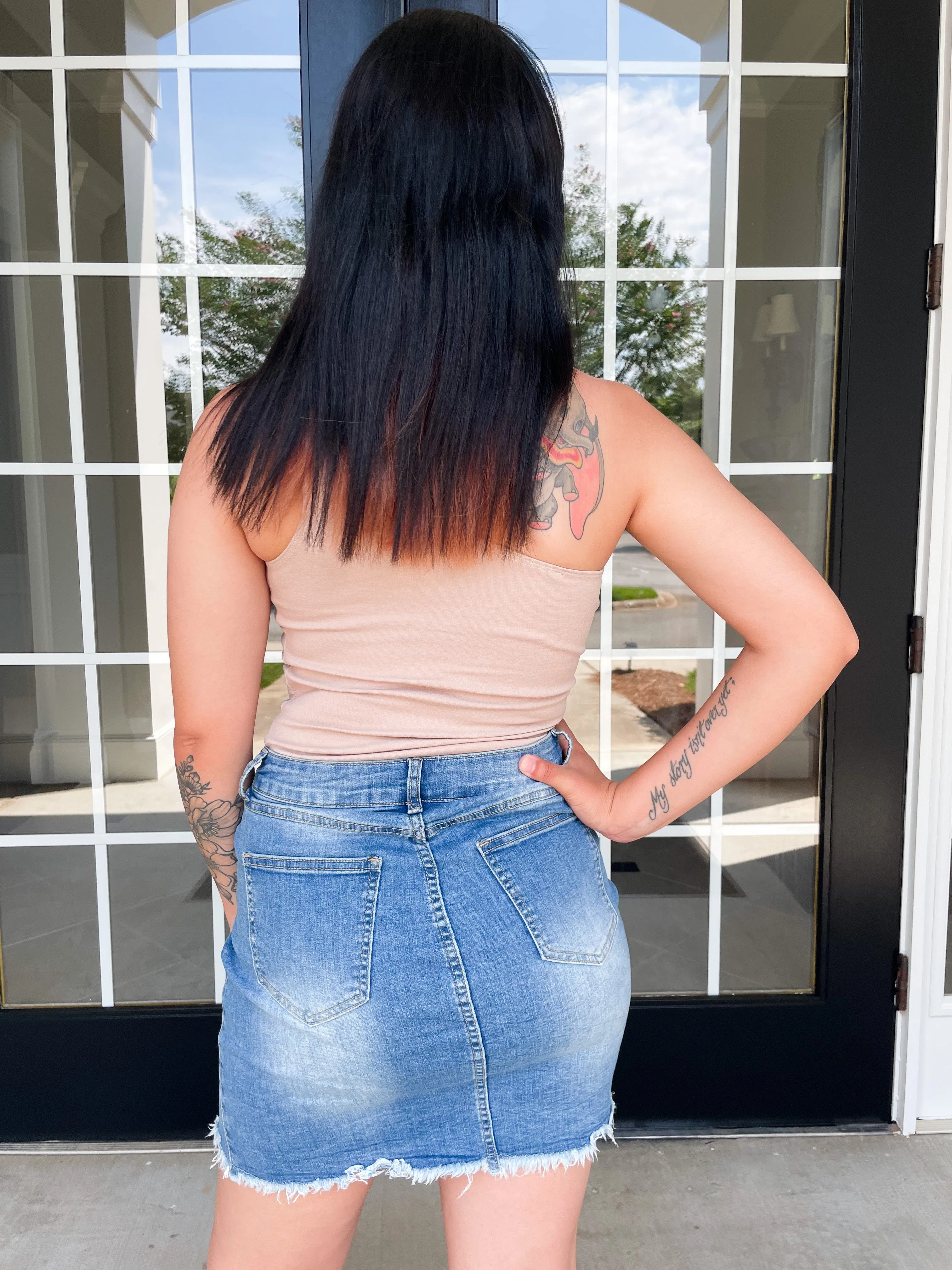 Finish Line Denim Skirt