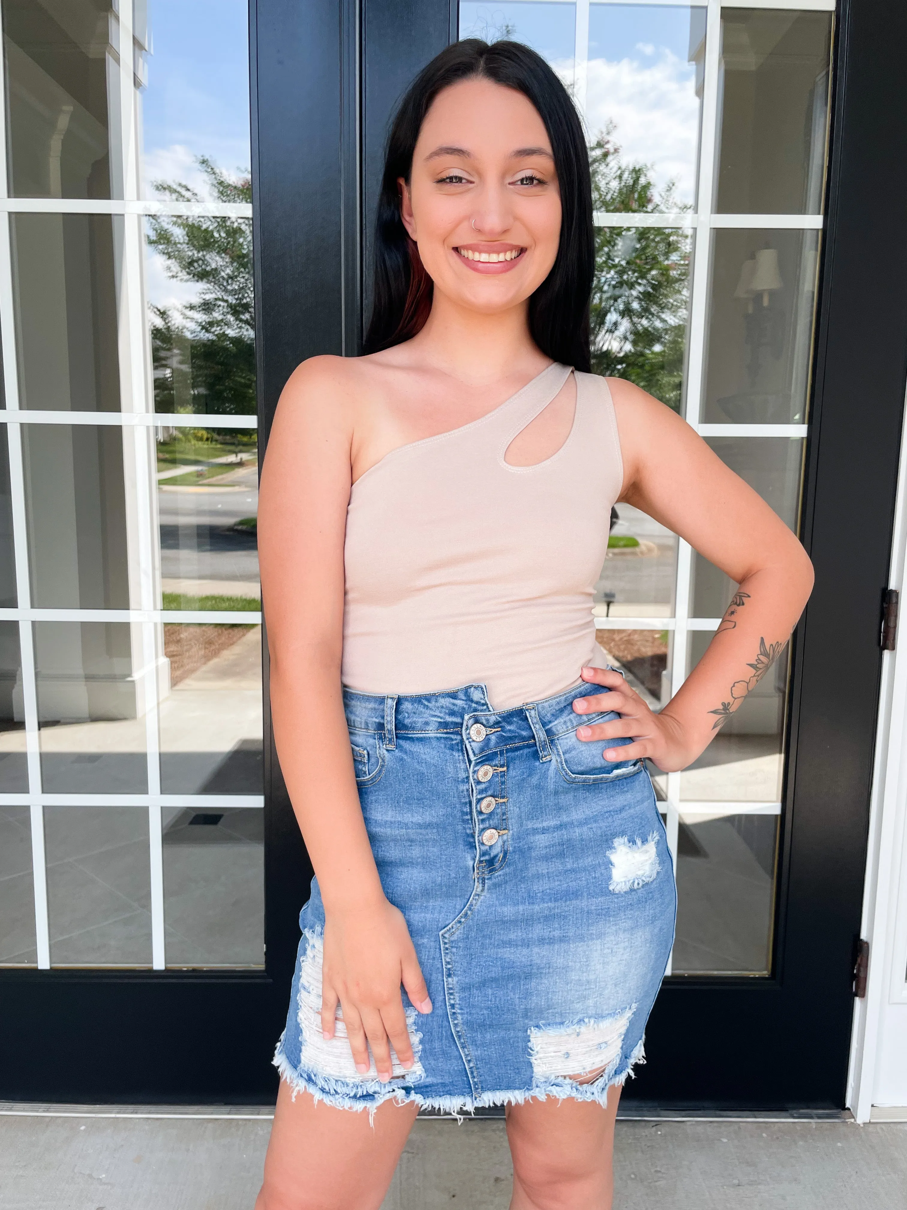 Finish Line Denim Skirt