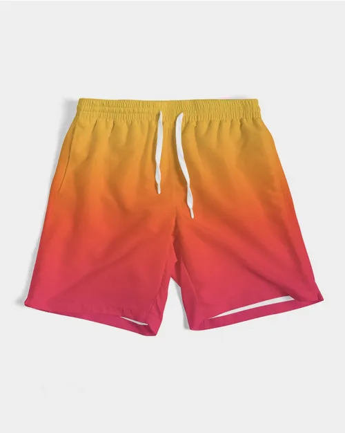 Fire Men's Medium Length Swim Trunks