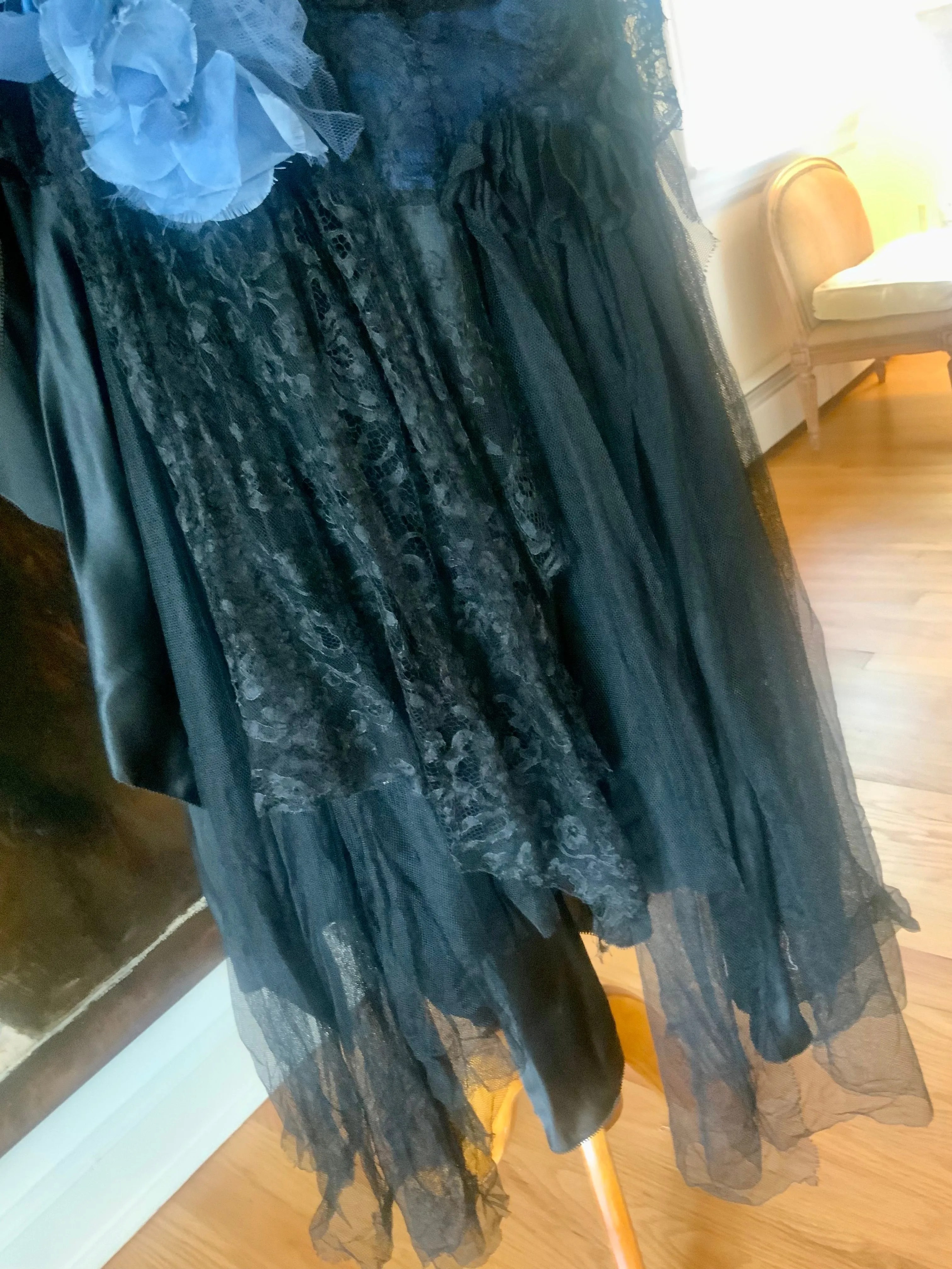 Flapper Dress Lace Tulle Satin - 20s