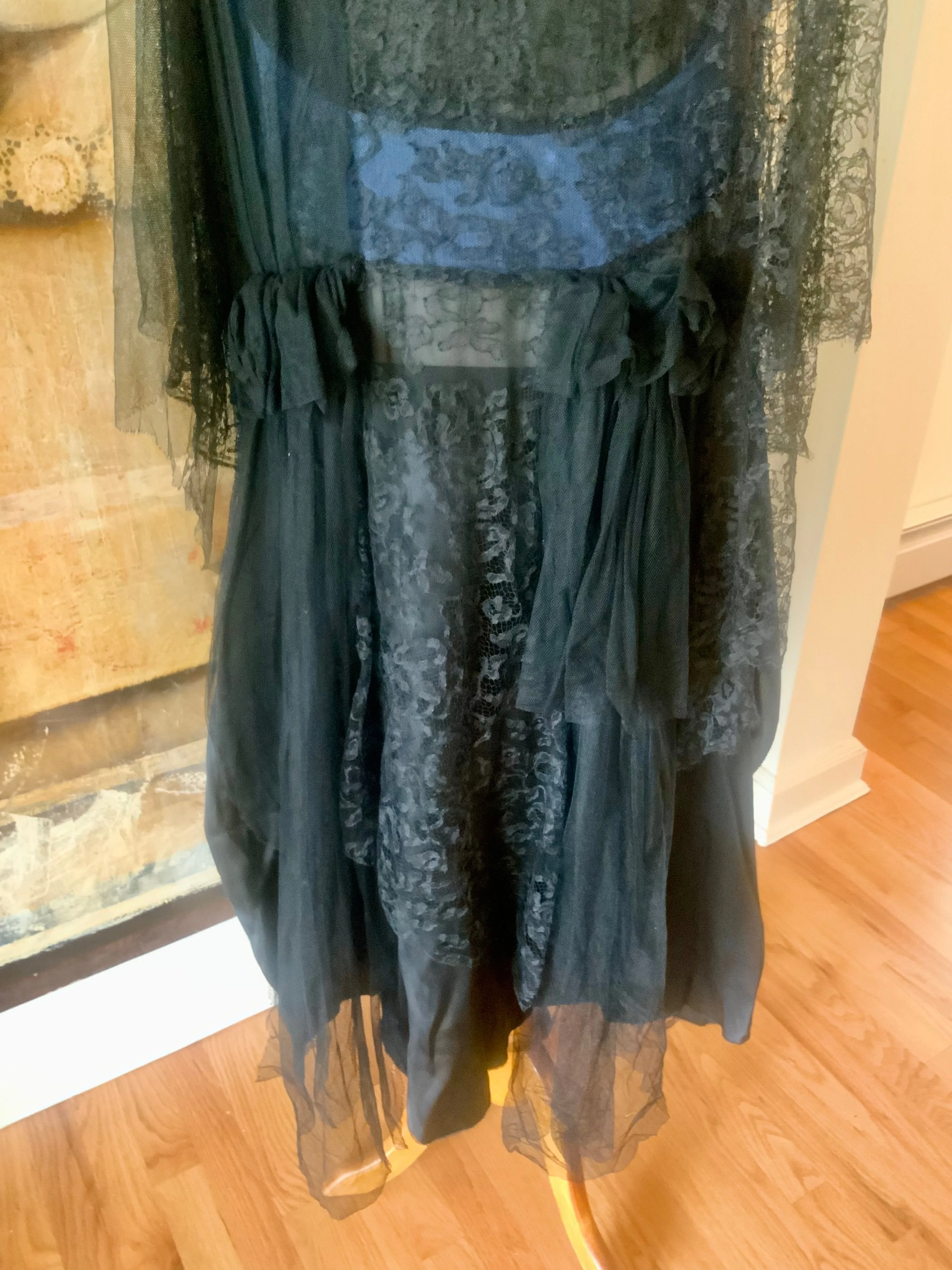 Flapper Dress Lace Tulle Satin - 20s