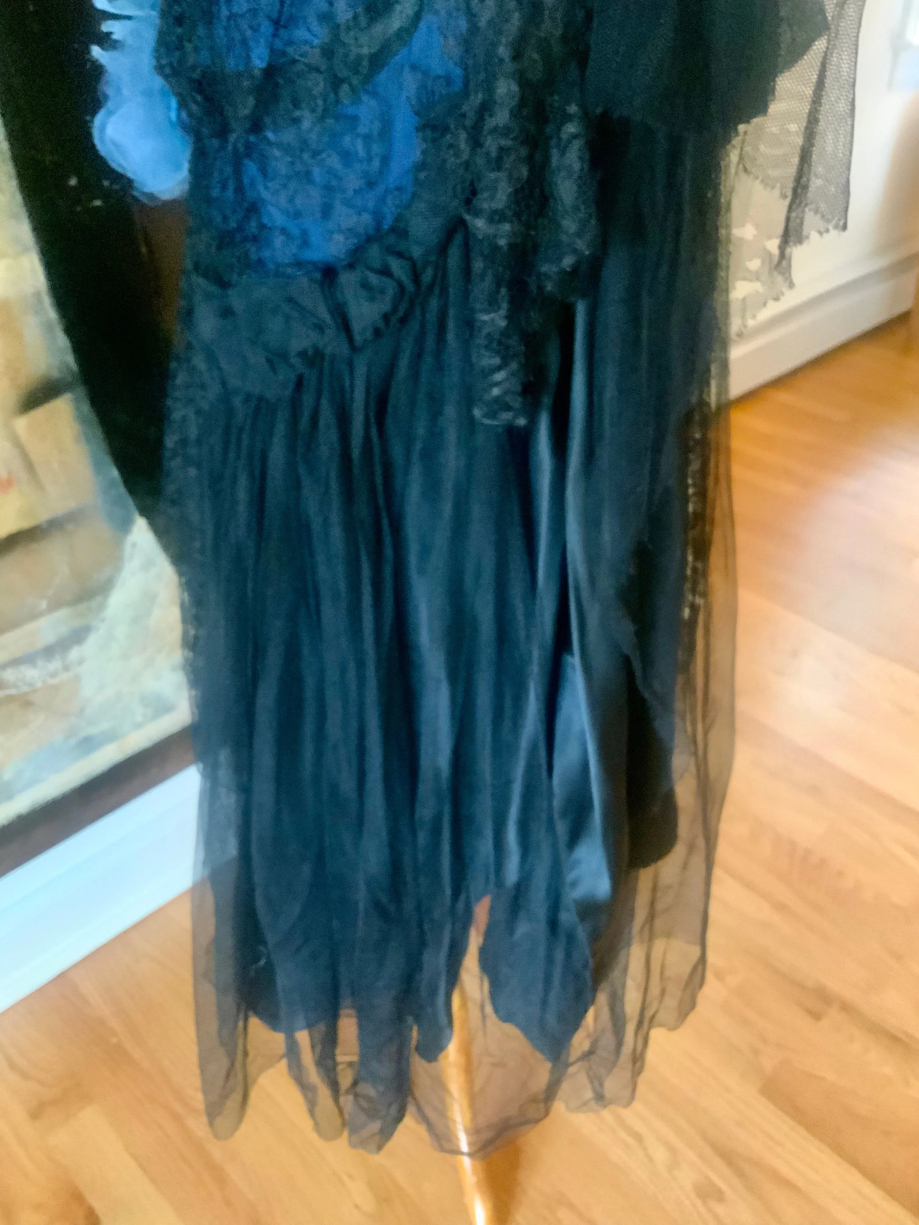 Flapper Dress Lace Tulle Satin - 20s