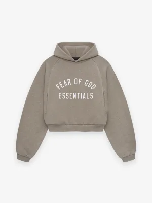 Fleece Cropped Hoodie