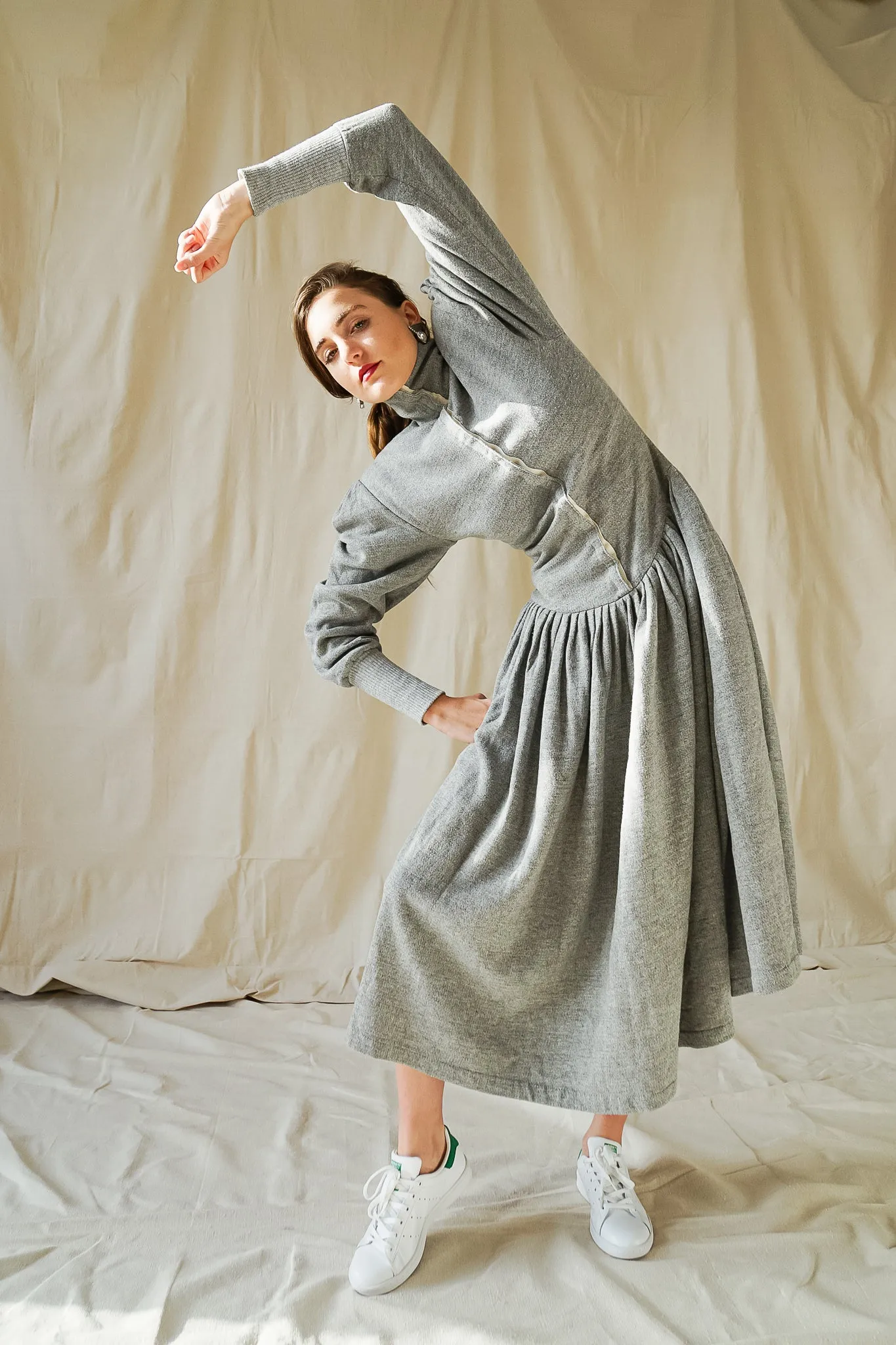 Fleece Sweatshirt Dress
