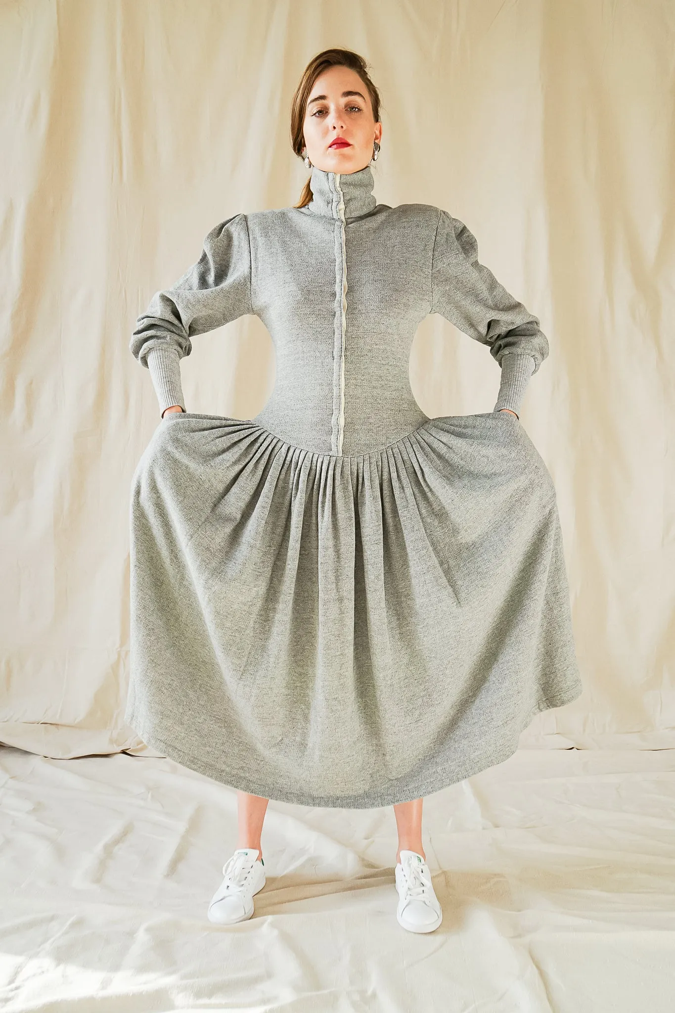 Fleece Sweatshirt Dress