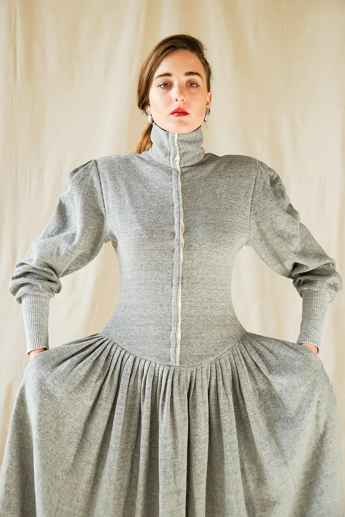 Fleece Sweatshirt Dress