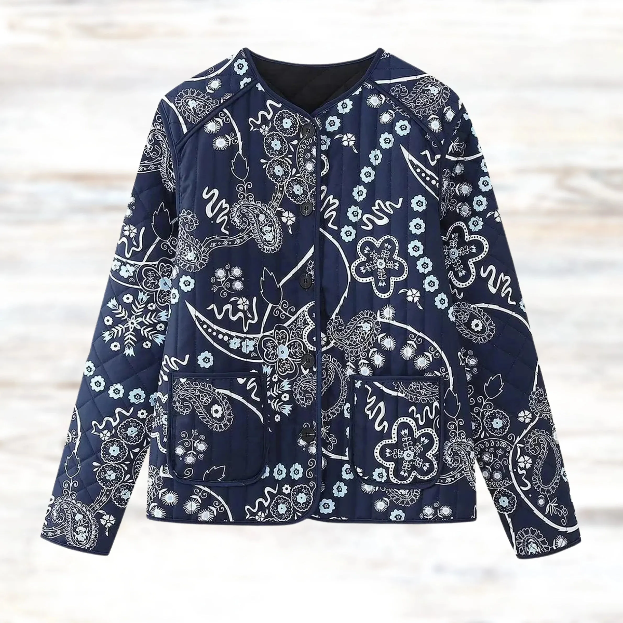 Floral Embroidered Bohemian Paisley Jacket - Women's Spring Outerwear