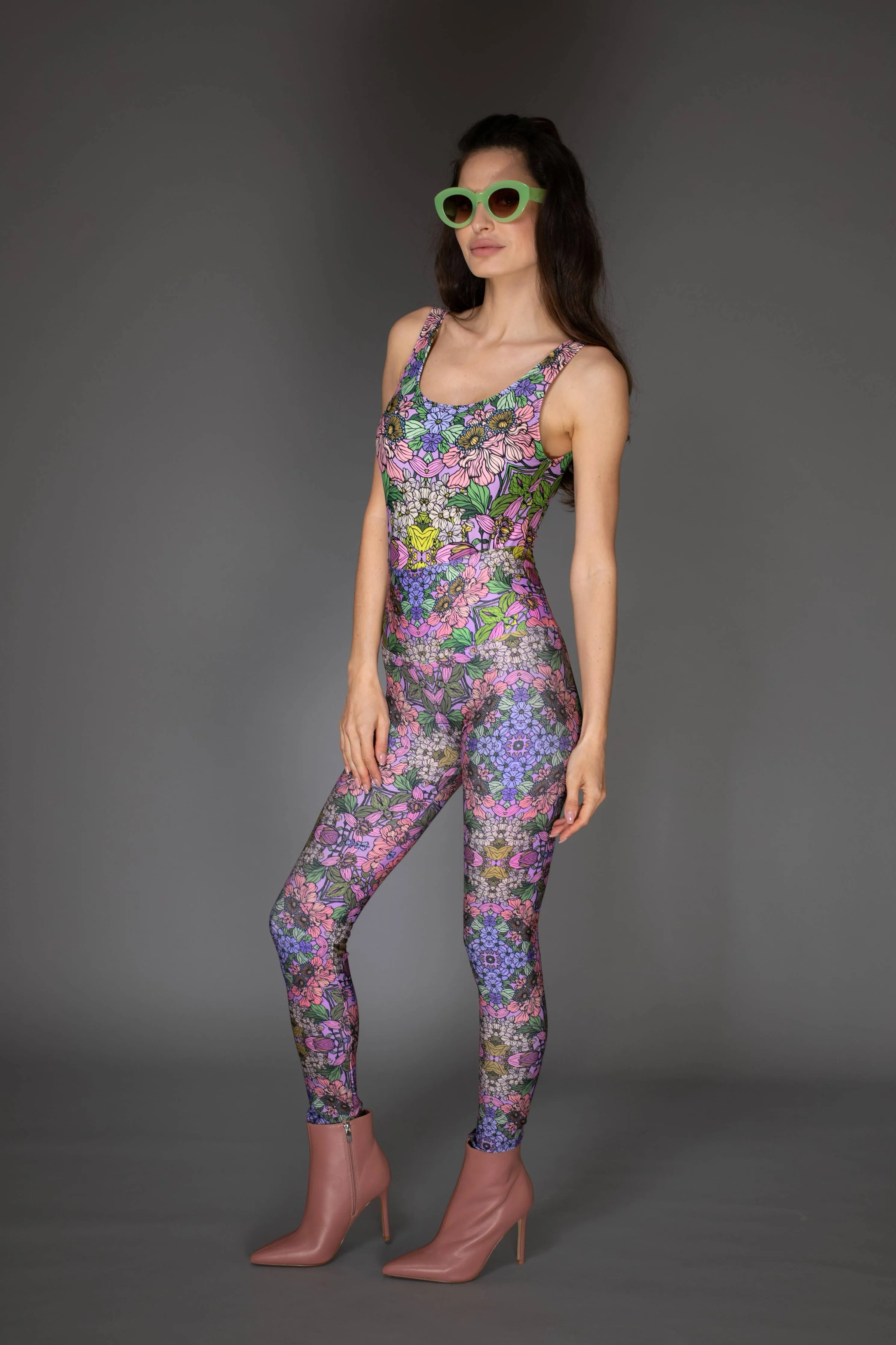 Floral Lilac Swimsuit