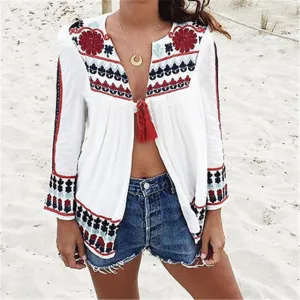 FLORAL LOOSE KIMONO STYLE JACKET