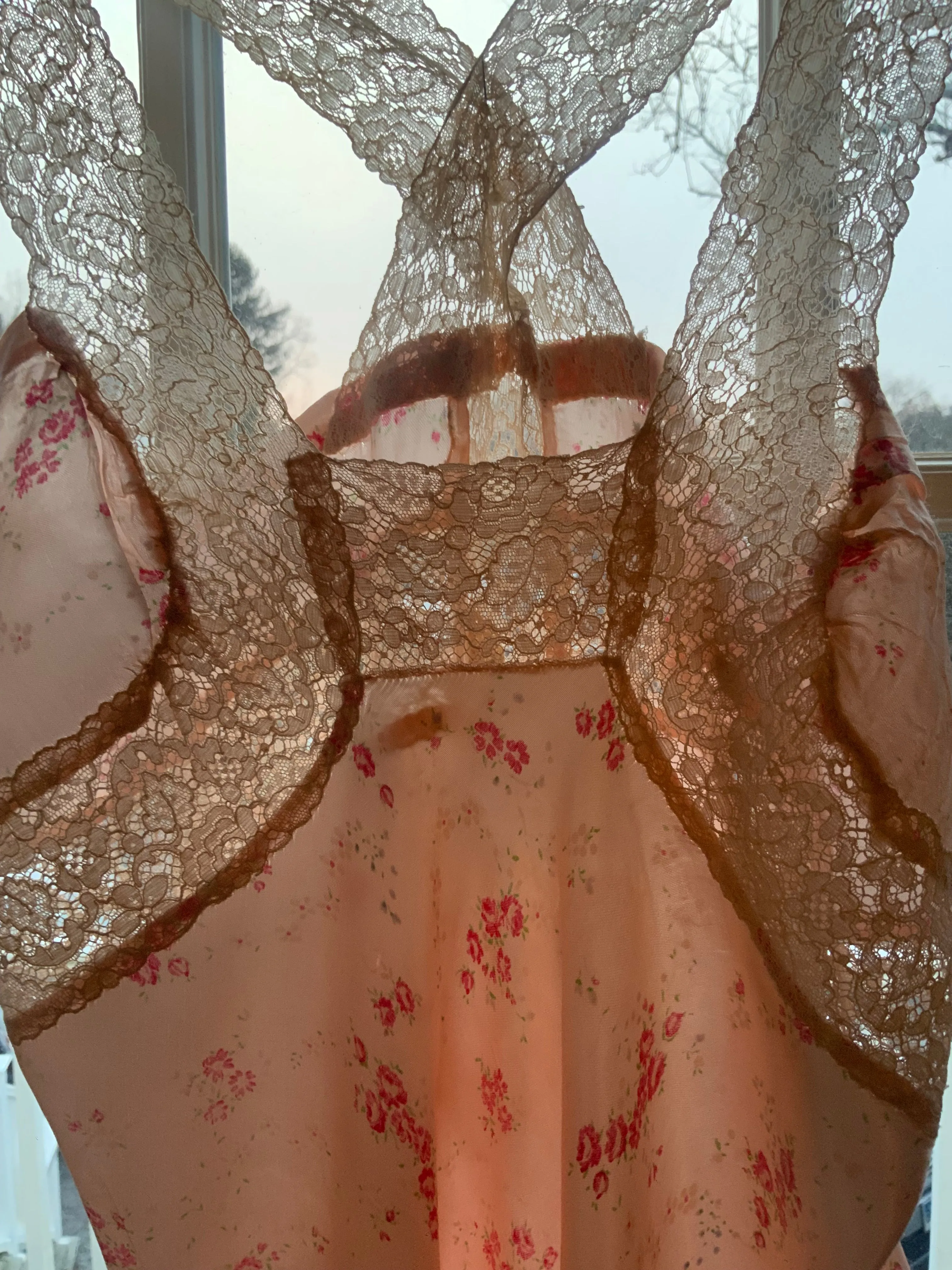 Floral Nightgown - 50s - 50R