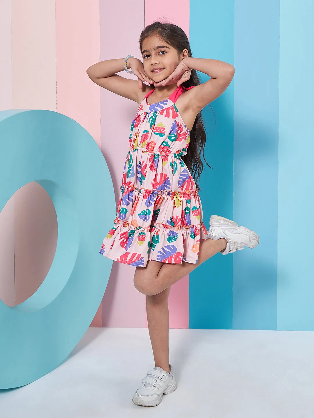 Floral Printed Fit Flare Dress