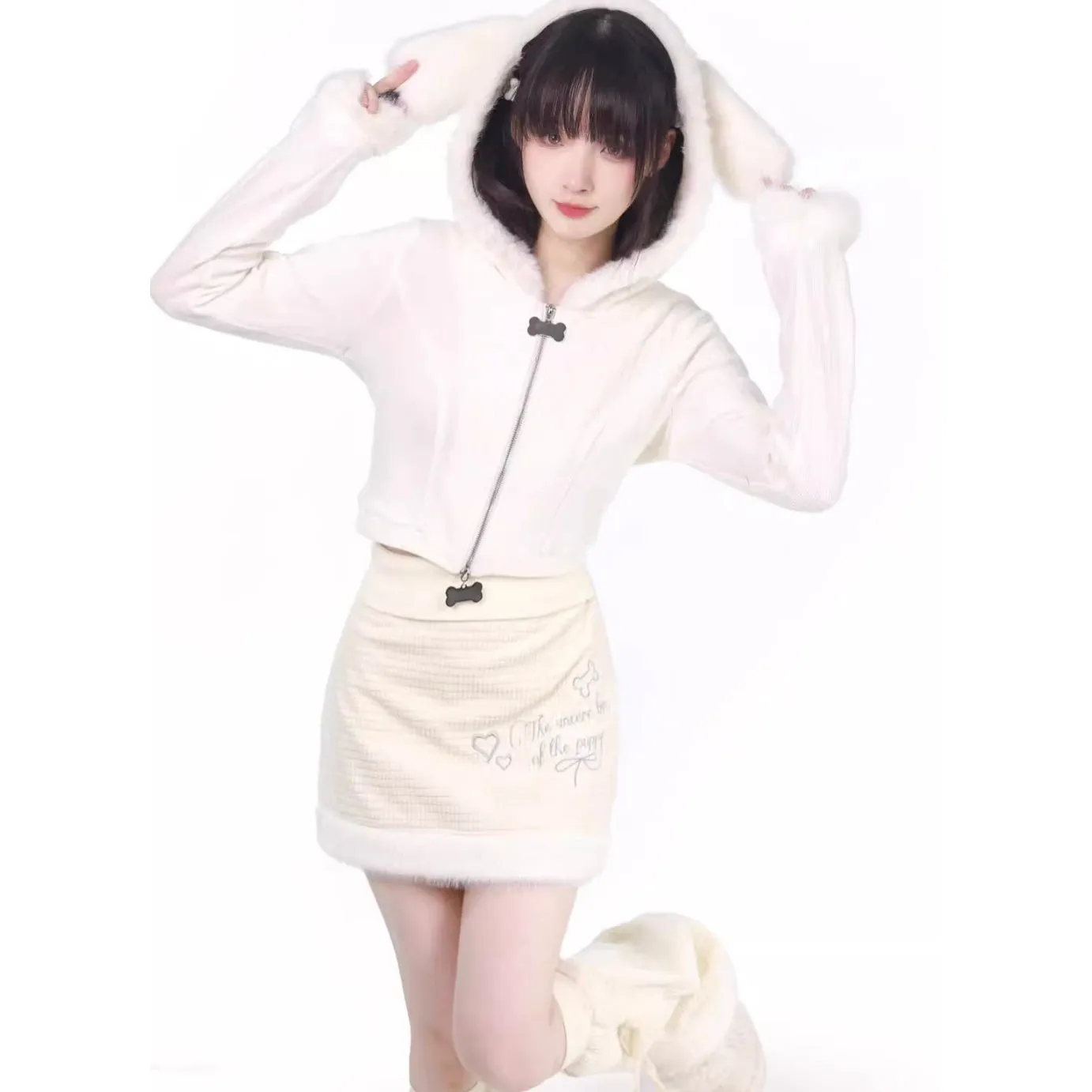Fluffy animal tops and bottoms