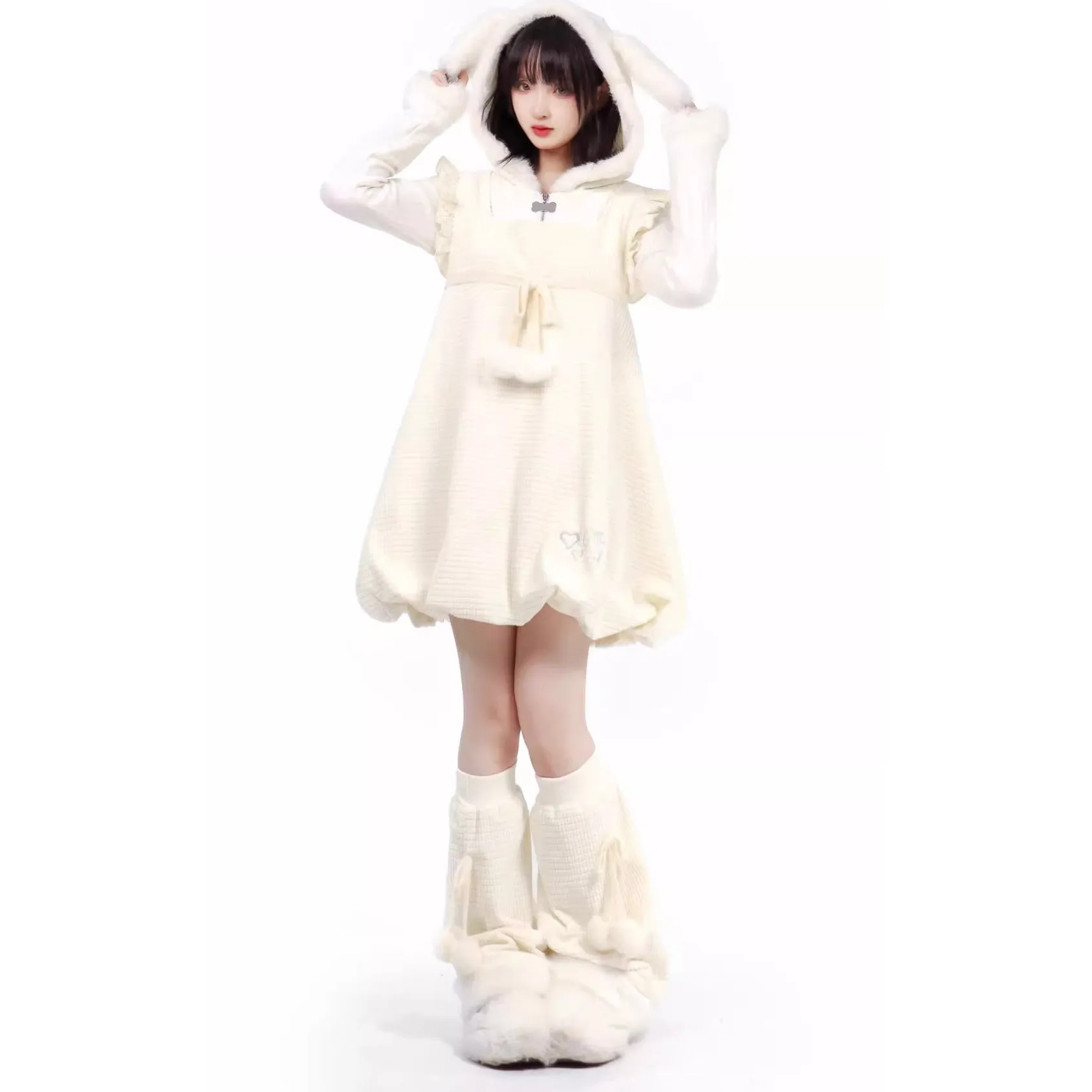 Fluffy animal tops and bottoms