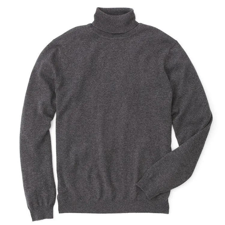FootJoy Cashmere Turtleneck Sweater M Heather Charcoal (25045)
