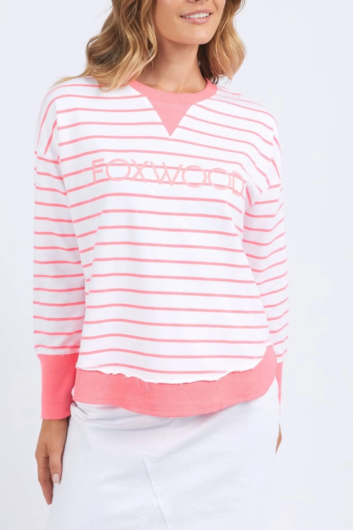 Foxwood Simplified Stripe Crew