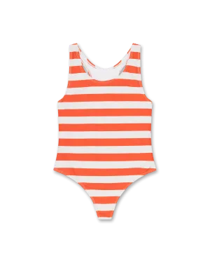 franzi swimmsuit stripes - red