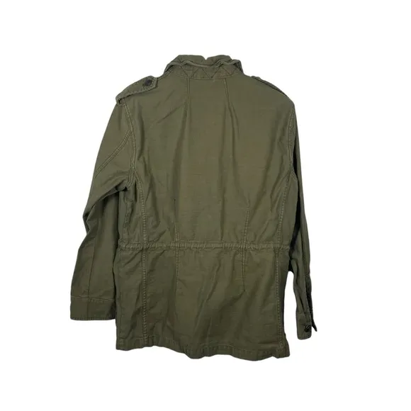 Free People Not Your Brother’s Surplus Cargo Jacket in Olive Green Size S