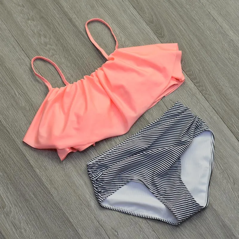 Fresh Water Beach High Waist Bikini Set