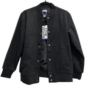 Future Collective Kahlana Barfield Brown Black Bomber Jacket Women’s Size XS