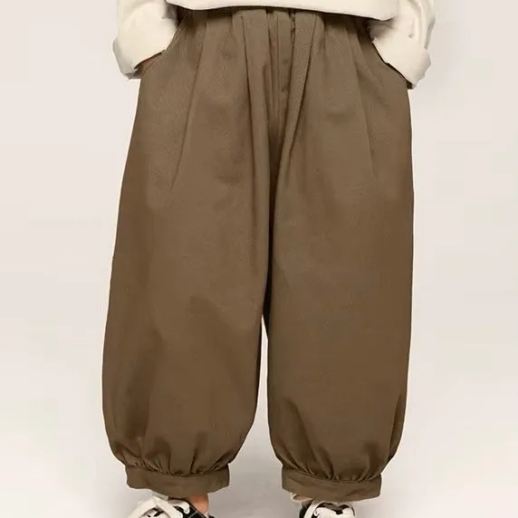 Gael Cuff Oversize Harem Trouser Pants (Mocha)