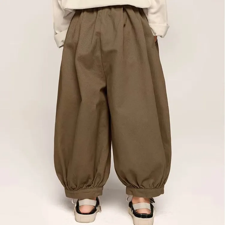 Gael Cuff Oversize Harem Trouser Pants (Mocha)
