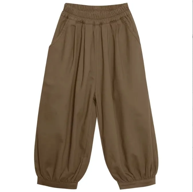 Gael Cuff Oversize Harem Trouser Pants (Mocha)