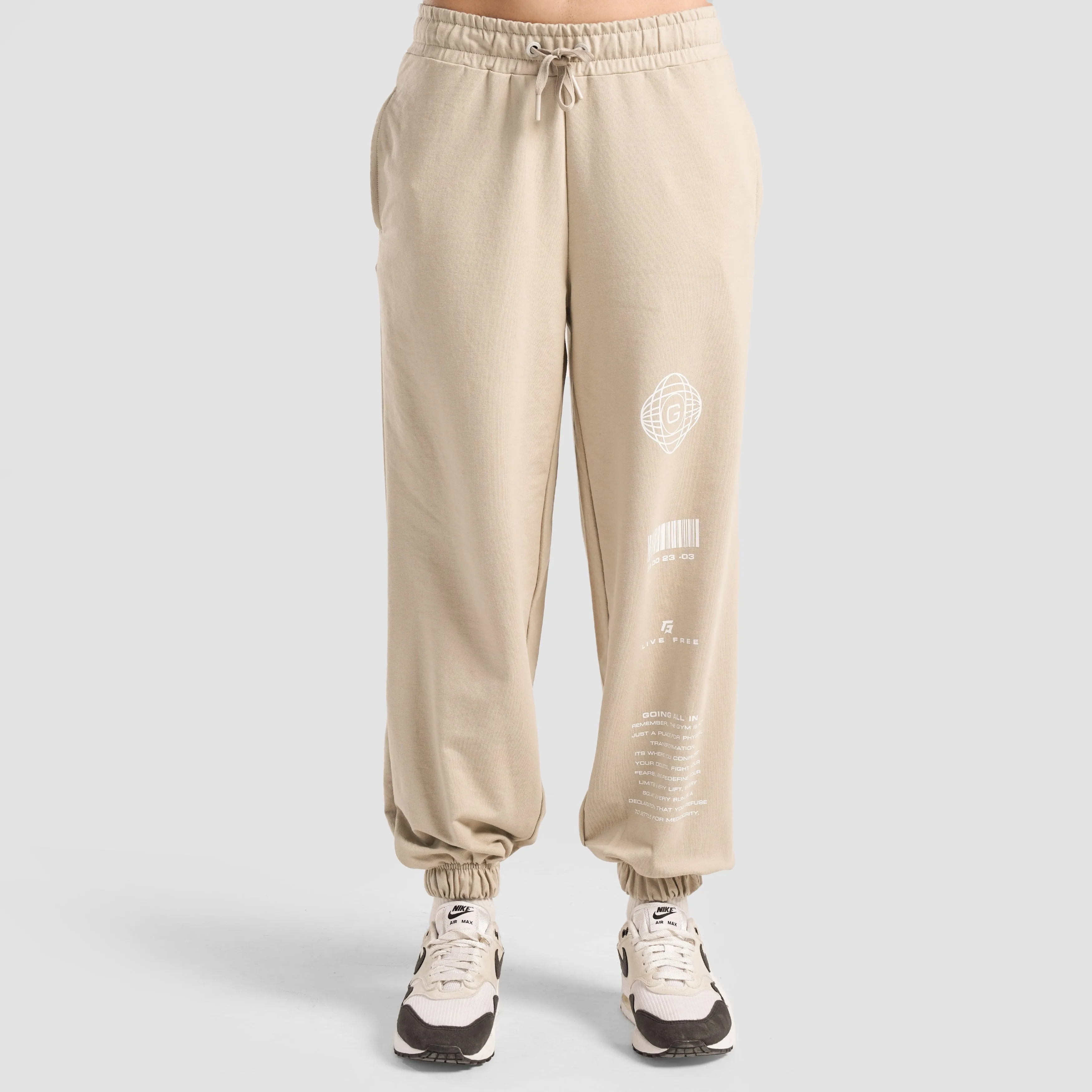 GAI Pulse Oversized Joggers (Beige)
