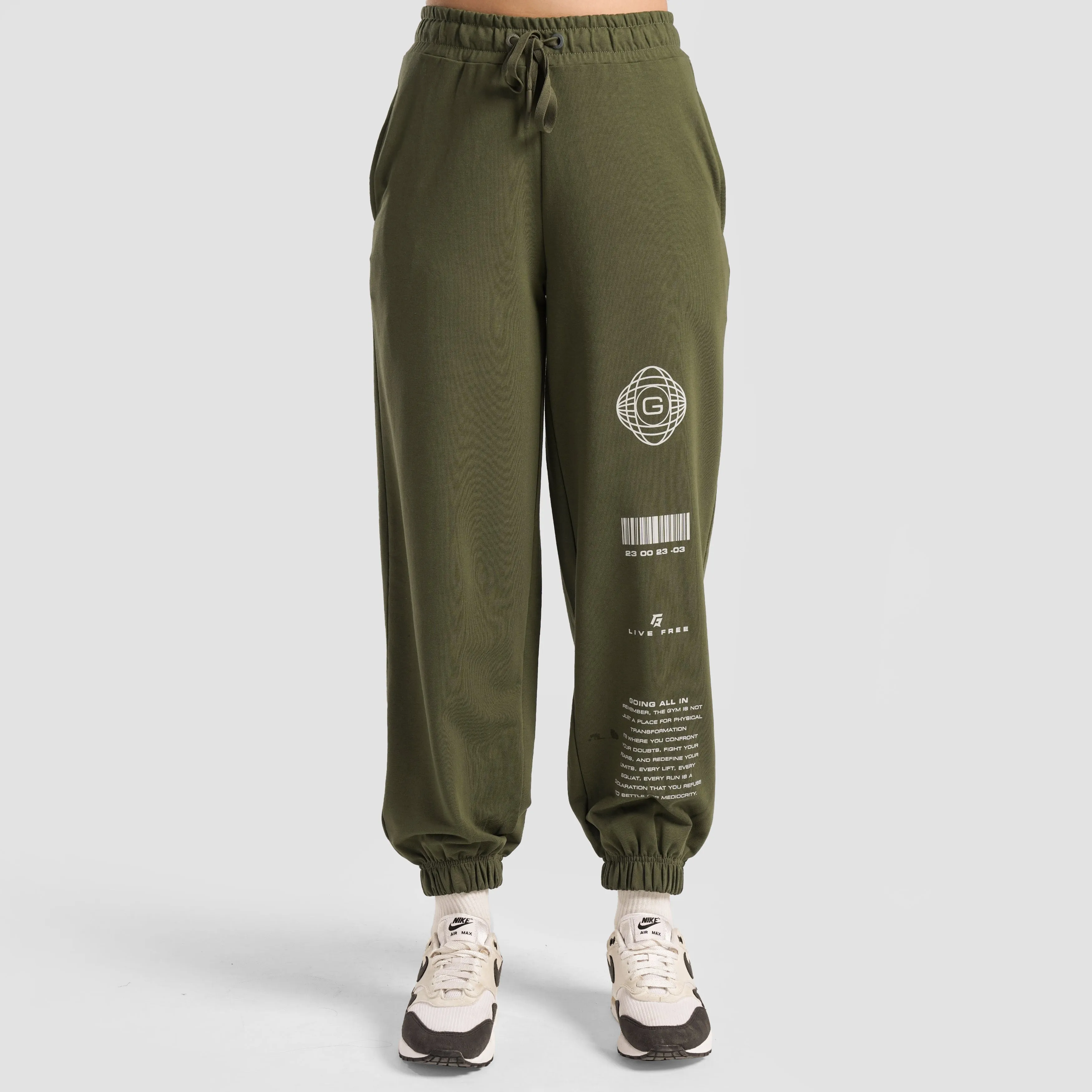 GAI Pulse Oversized Joggers (Olive)