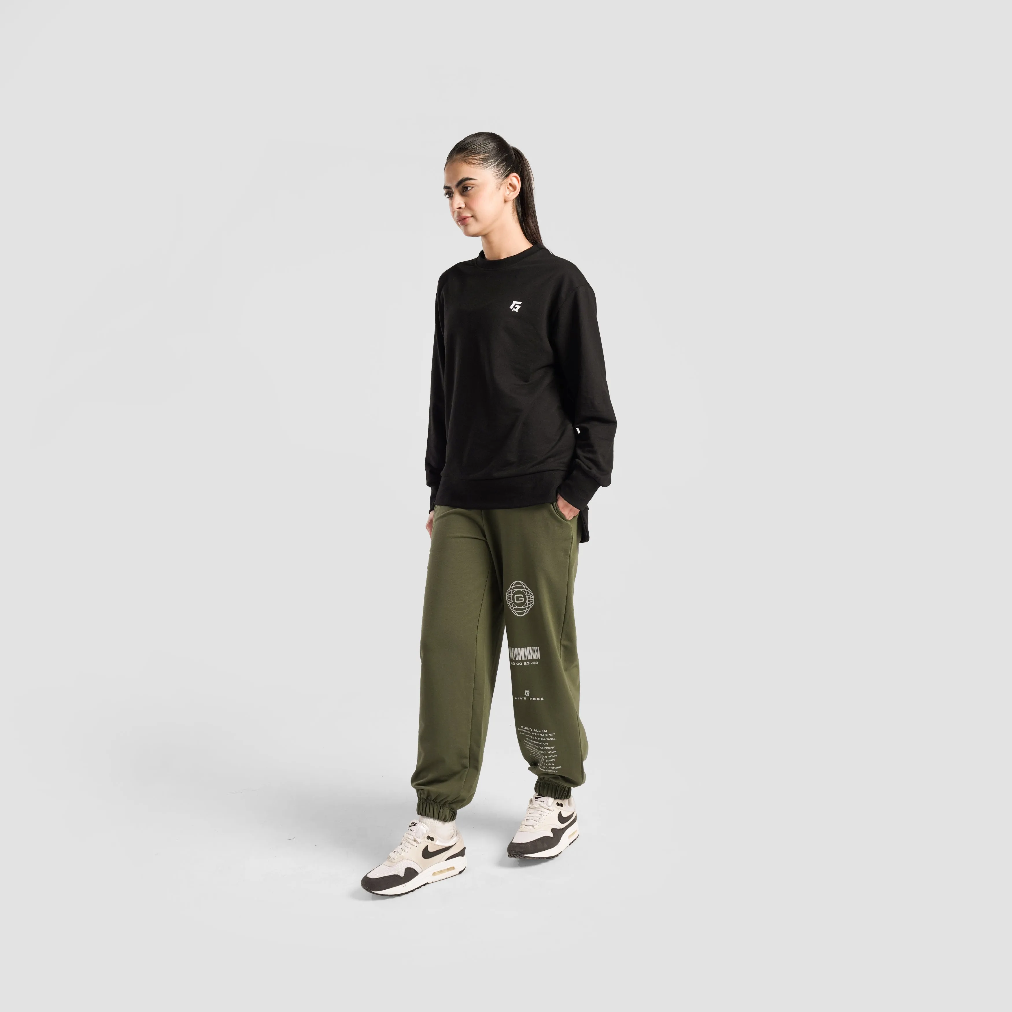 GAI Pulse Oversized Joggers (Olive)