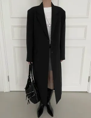 GAVVI OVERCOAT BLACK