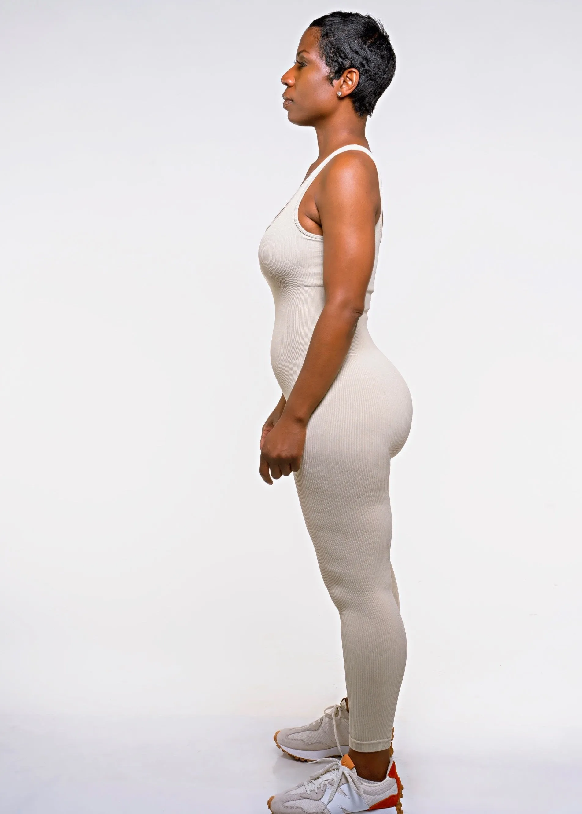 GF Snatched Women Jumpsuit -Beige